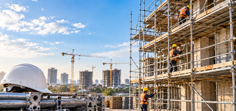 Scaffolding rental services for builders and construction projects